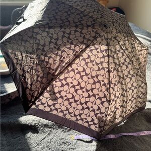 Coach Black and grey Umbrella